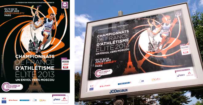 Affiche Championnats de France Athletisme Elite 2013
