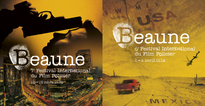 Festival International du Film Policier de Beaune - Creation affiche 2014 - 2015 Festival Beaune Film Policier