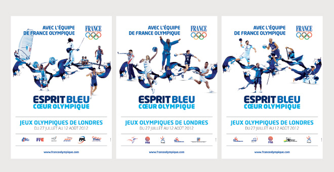 Affiches Equipe de France Jeux Olympiques Londres 2012