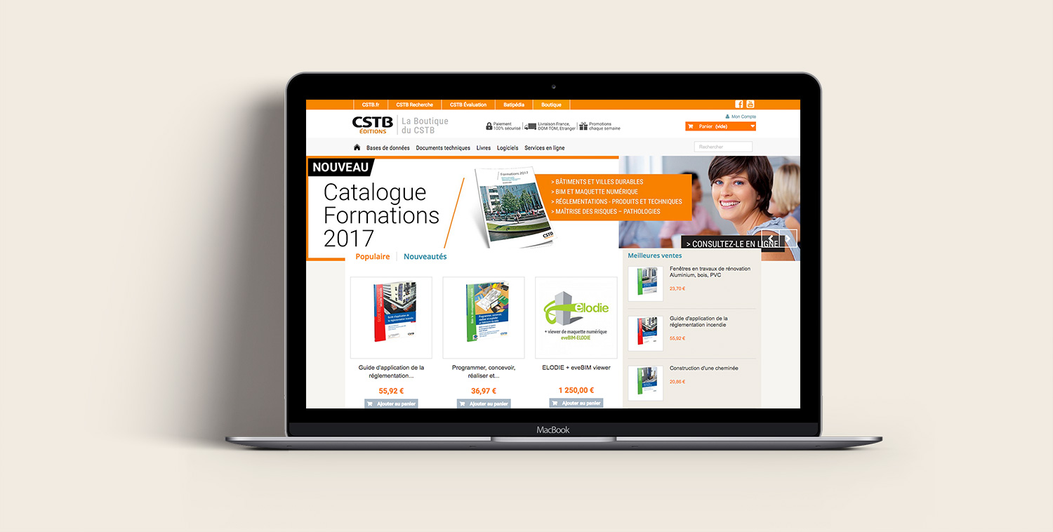 Site internet CSTB Éditions