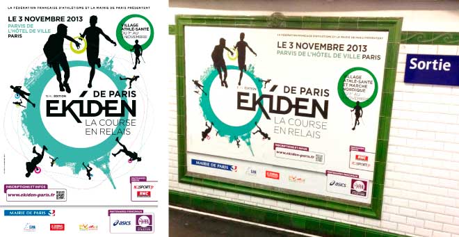 Affiche Ekiden de Paris 2013