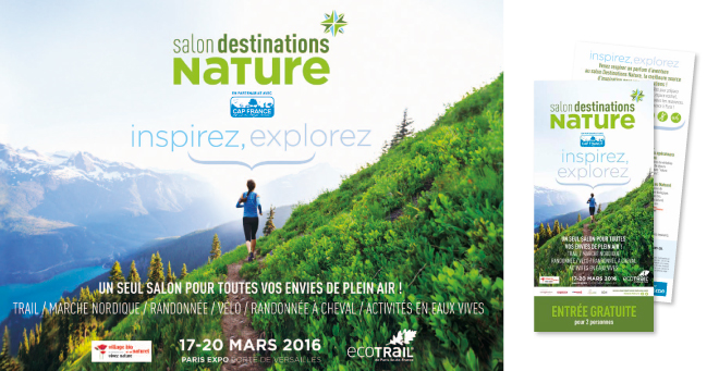 Affiche & invitation salon Destinations Nature